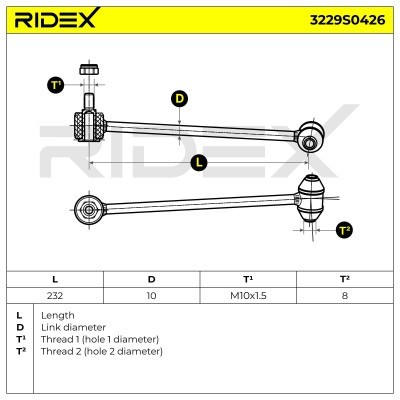 Łącznik Stabilizatora RIDEX 3229S0426 3229S0426 - foto 7