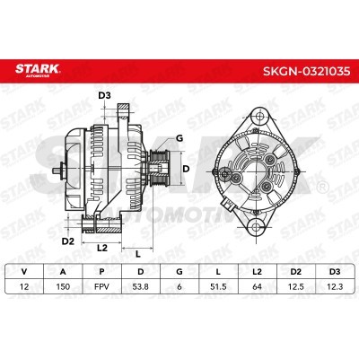 Alternator Stark SKGN-0321035 SKGN-0321035 - foto 7