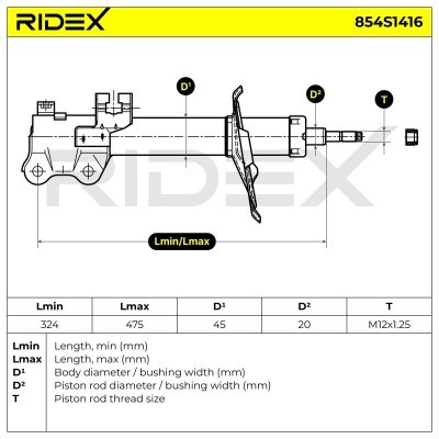Amortyzator RIDEX 854S1416 854S1416 - foto 8