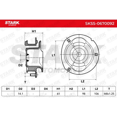 Mocowanie Amortyzatora Stark SKSS-0670092 SKSS-0670092 - foto 4