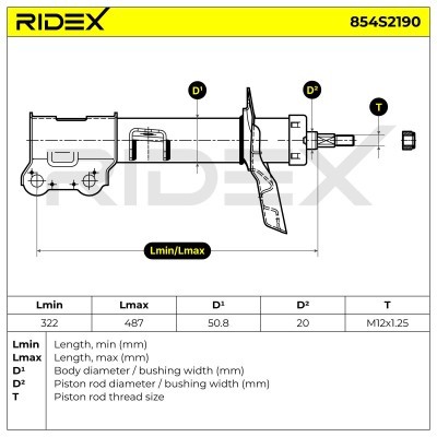 Amortyzator RIDEX 854S2190 854S2190 - foto 8