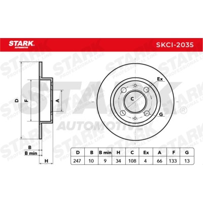 Tarcza hamulcowa Stark SKCI-2035 SKCI-2035 - foto 6
