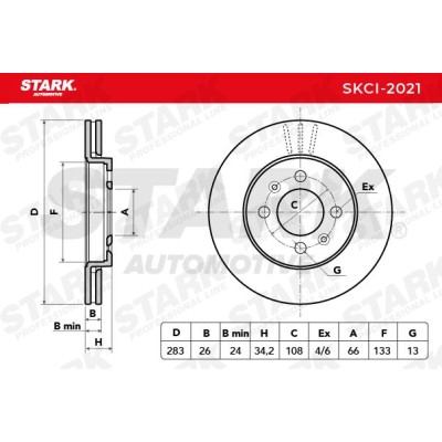 Tarcza hamulcowa Stark SKCI-2021 SKCI-2021 - foto 8