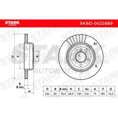 Tarcza hamulcowa Stark SKBD-0022889 SKBD-0022889 - foto 3