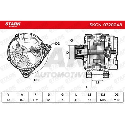 Alternator Stark SKGN-0320048 SKGN-0320048 - foto 6
