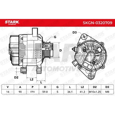 Alternator Stark SKGN-0320709 SKGN-0320709 - foto 7