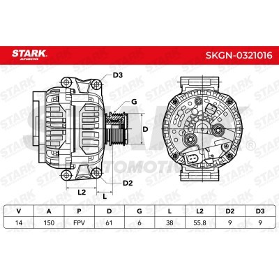 Alternator Stark SKGN-0321016 SKGN-0321016 - foto 5