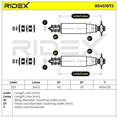 Amortyzator RIDEX 854S1872 854S1872 - foto 5