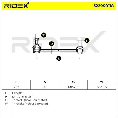 Łącznik Stabilizatora RIDEX 3229S0118 3229S0118 - foto 8