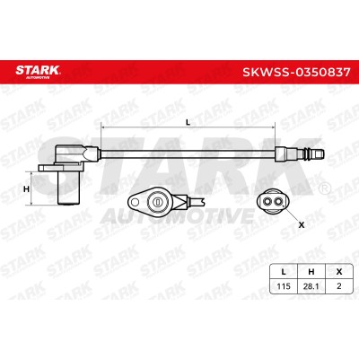 Czujnik ABS Stark SKWSS-0350837 SKWSS-0350837 - foto 6