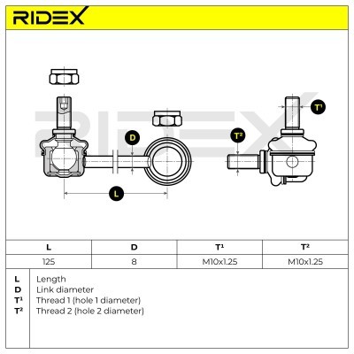 Łącznik Stabilizatora RIDEX 3229S0160 3229S0160 - foto 7