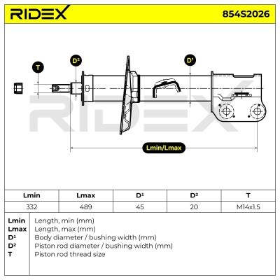 Amortyzator RIDEX 854S2026 854S2026 - foto 8