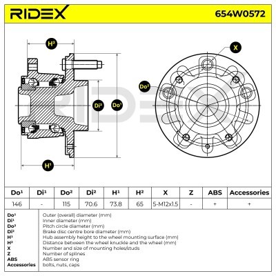 Łożysko Koła RIDEX 654W0572 654W0572 - foto 10
