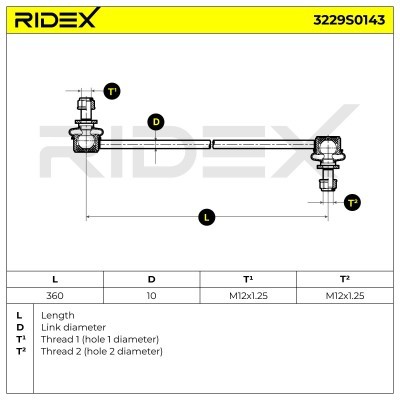 Łącznik Stabilizatora RIDEX 3229S0143 3229S0143 - foto 8