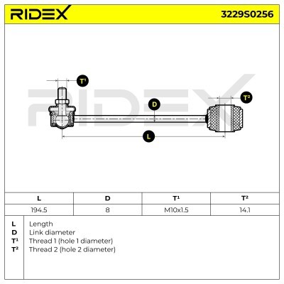 Łącznik Stabilizatora RIDEX 3229S0256 3229S0256 - foto 8