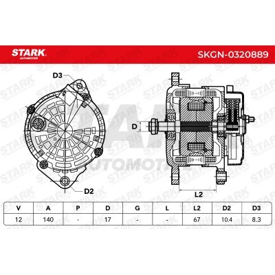 Alternator Stark SKGN-0320889 SKGN-0320889 - foto 7