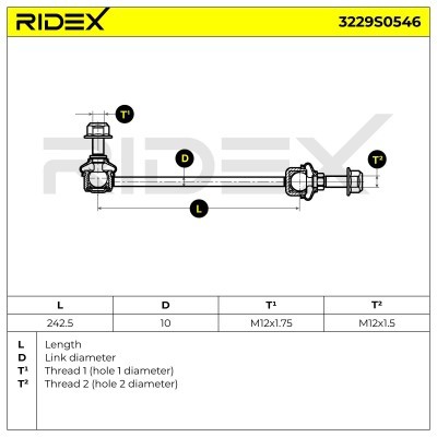 Łącznik Stabilizatora RIDEX 3229S0546 3229S0546 - foto 6