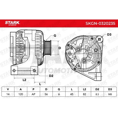 Alternator Stark SKGN-0320235 SKGN-0320235 - foto 7