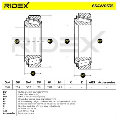 Łożysko Koła RIDEX 654W0535 654W0535 - foto 4