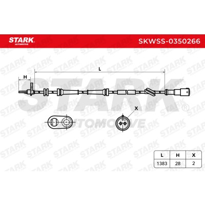 Czujnik ABS Stark SKWSS-0350266 SKWSS-0350266 - foto 5