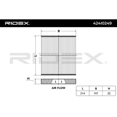 Filtr Kabinowy RIDEX 424I0249 424I0249 - foto 4