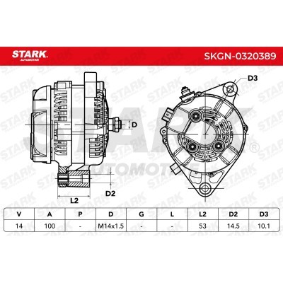 Alternator Stark SKGN-0320389 SKGN-0320389 - foto 5