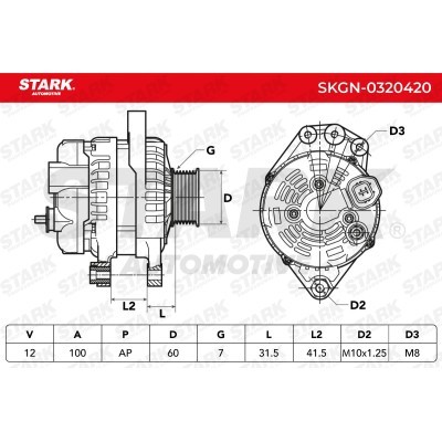 Alternator Stark SKGN-0320420 SKGN-0320420 - foto 5