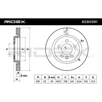 Tarcza hamulcowa RIDEX 82B0591 82B0591 - foto 3