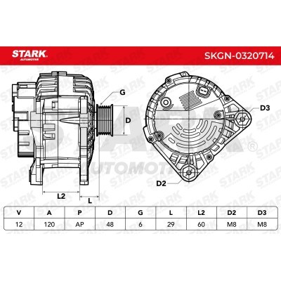 Alternator Stark SKGN-0320714 SKGN-0320714 - foto 7
