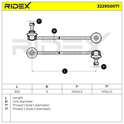 Łącznik Stabilizatora RIDEX 3229S0071 3229S0071 - foto 7