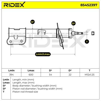 Amortyzator RIDEX 854S2397 854S2397 - foto 8