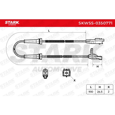 Czujnik ABS Stark SKWSS-0350771 SKWSS-0350771 - foto 3