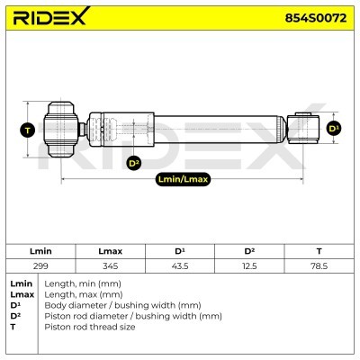 Amortyzator RIDEX 854S0072 854S0072 - foto 3