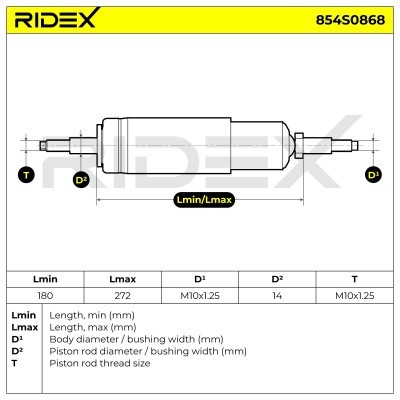 Amortyzator RIDEX 854S0868 854S0868 - foto 7