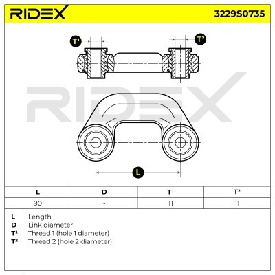 Łącznik Stabilizatora RIDEX 3229S0735 3229S0735 - foto 6