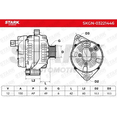 Alternator Stark SKGN-03221446 SKGN-03221446 - foto 5