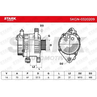 Alternator Stark SKGN-0320209 SKGN-0320209 - foto 7