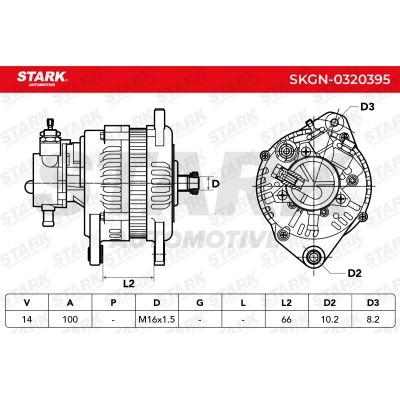 Alternator Stark SKGN-0320395 SKGN-0320395 - foto 5