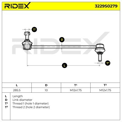 Łącznik Stabilizatora RIDEX 3229S0279 3229S0279 - foto 6