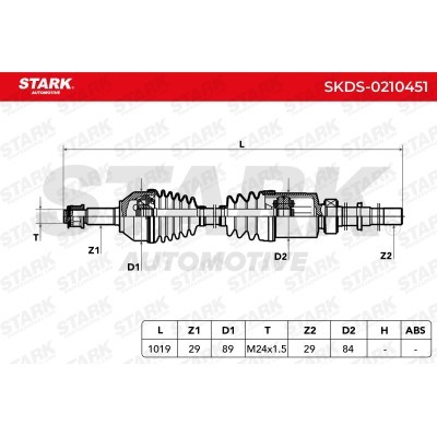 Półoś Napędowa Stark SKDS-0210451 SKDS-0210451 - foto 7