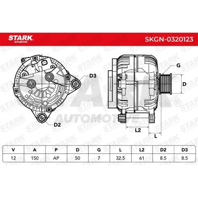 Alternator Stark SKGN-0320123 SKGN-0320123 - foto 6
