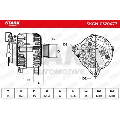 Alternator Stark SKGN-0320477 SKGN-0320477 - foto 5
