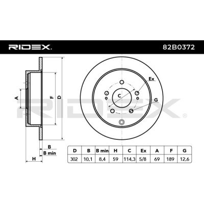 Tarcza hamulcowa RIDEX 82B0372 82B0372 - foto 3