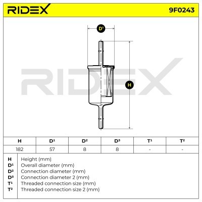 Filtr Paliwa RIDEX 9F0243 9F0243 - foto 4