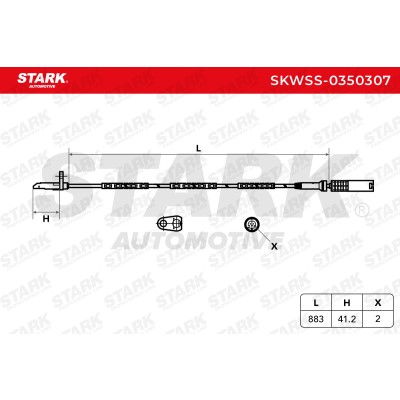 Czujnik ABS Stark SKWSS-0350307 SKWSS-0350307 - foto 5