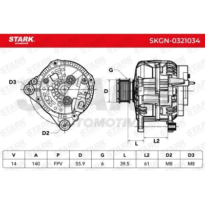 Alternator Stark SKGN-0321034 SKGN-0321034 - foto 6