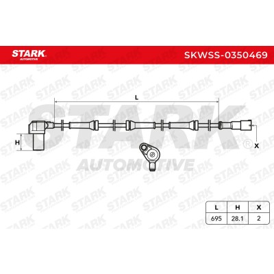 Czujnik ABS Stark SKWSS-0350469 SKWSS-0350469 - foto 5