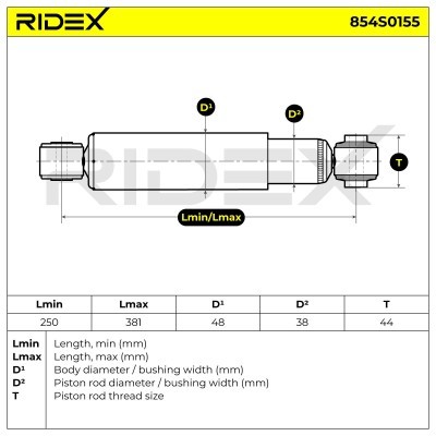 Amortyzator RIDEX 854S0155 854S0155 - foto 5