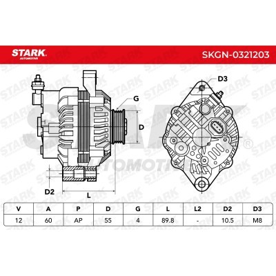 Alternator Stark SKGN-0321203 SKGN-0321203 - foto 5