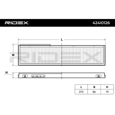 Filtr Kabinowy RIDEX 424I0126 424I0126 - foto 3
